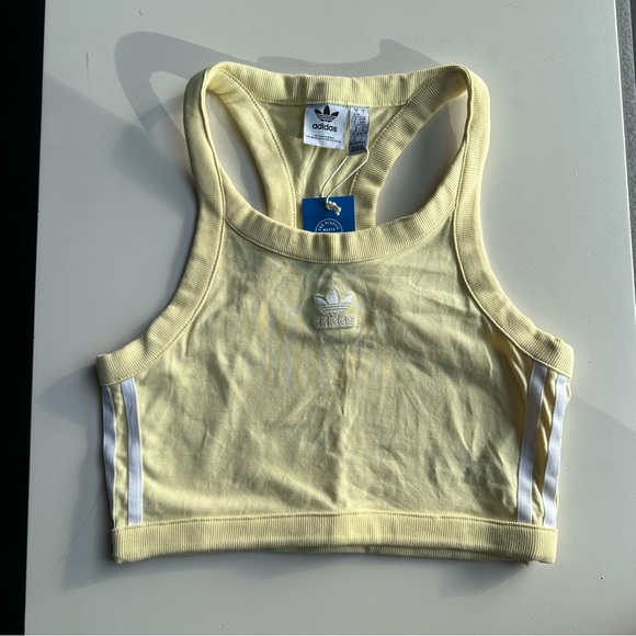 ADIDAS ORIGINALS ADICOLOR CLASSICS 3 STRIPES SHORT TANK TOP Small - Picture 5 of 6